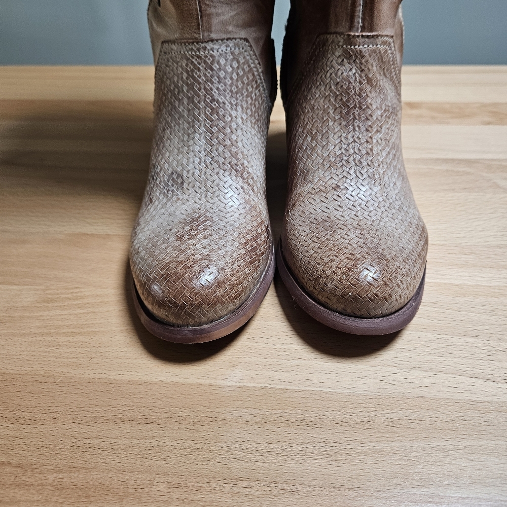 Roan by Bedstu Lace Up Style Leather Cowboy Boots 7.5 - Picture 5 of 13
